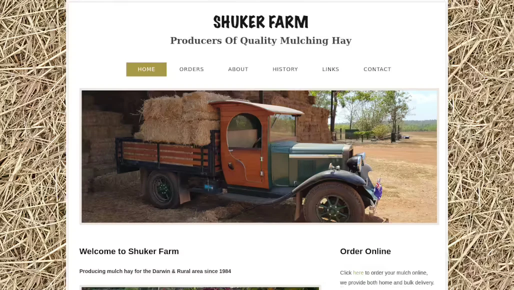 Shuker Farm Hay Mulch